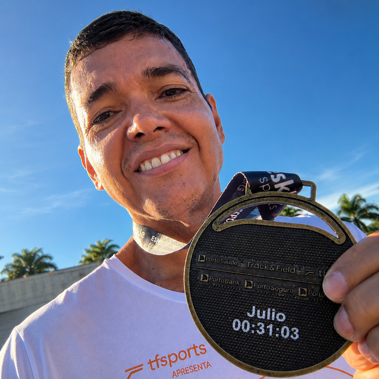 Júlio Prado após a transformação, mais de 140 kg eliminados